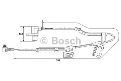 Датчик, частота вращения колеса BOSCH купить