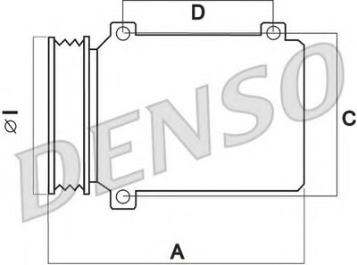 Прижимная пластина шкива компрессора DENSO 6SEU/7SEU