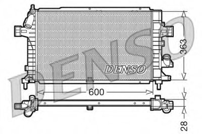 Радиатор, охлаждение двигателя DENSO купить