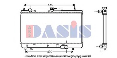 Радиатор, охлаждение двигателя AKS DASIS купить