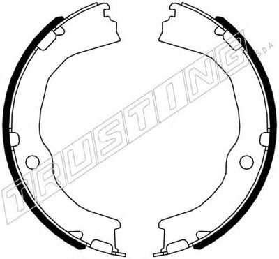 Комплект тормозных колодок, стояночная тормозная система TRUSTING купить
