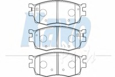 Комплект тормозных колодок, дисковый тормоз MK KASHIYAMA KAVO PARTS купить