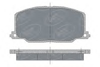 Комплект тормозных колодок, дисковый тормоз SCT Germany купить