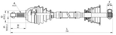 Приводной вал SPIN OPEN PARTS купить