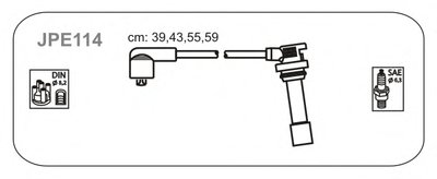 Комплект проводов зажигания Mazda 323 BA 1.5 16V 94-