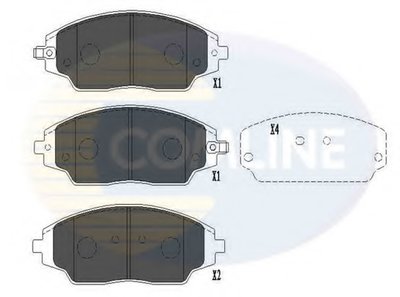 CBP36083 Comline - Гальмівні колодки до дисків