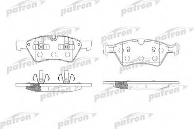 Комплект тормозных колодок, дисковый тормоз PATRON купить