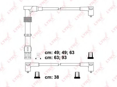 Комплект проводов зажигания LYNXauto купить