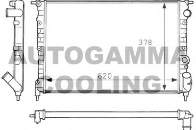 Радиатор, охлаждение двигателя AUTOGAMMA купить