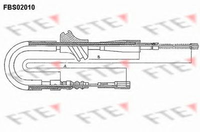 Трос, стояночная тормозная система FTE купить