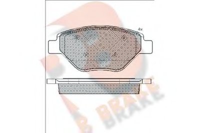 Комплект тормозных колодок, дисковый тормоз R BRAKE купить