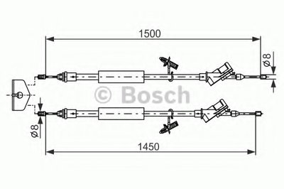 Трос, стояночная тормозная система BOSCH купить