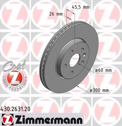 Тормозной диск COAT Z ZIMMERMANN купить