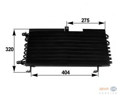Конденсатор, кондиционер BEHR HELLA SERVICE купить