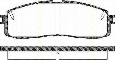 Комплект тормозных колодок, дисковый тормоз TRISCAN купить