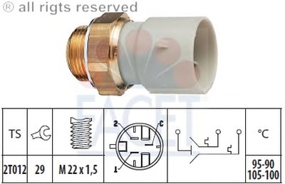 Термовыключатель, вентилятор радиатора FACET купить