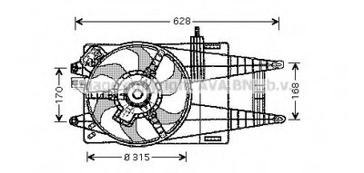 Вентилятор, охлаждение двигателя AVA QUALITY COOLING купить