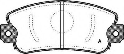 Комплект тормозных колодок, дисковый тормоз ADVANCE OPEN PARTS купить