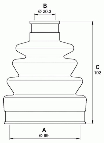 Комплект пылника, приводной вал SPIN OPEN PARTS купить