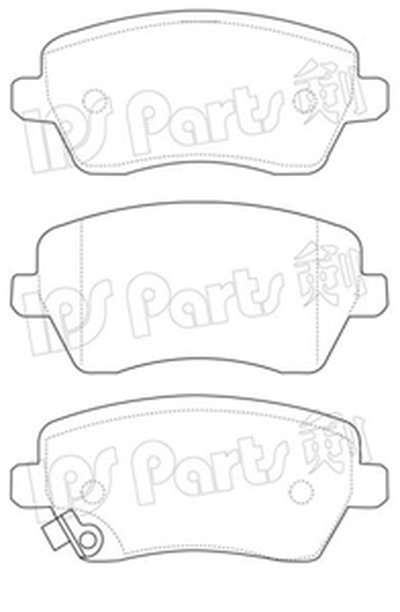 Комплект тормозных колодок, дисковый тормоз IPS Parts IPS Parts купить