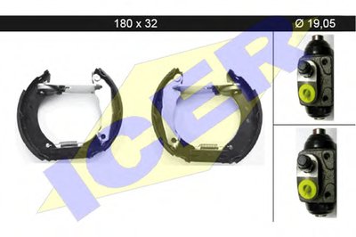 Комплект тормозных колодок ICER купить