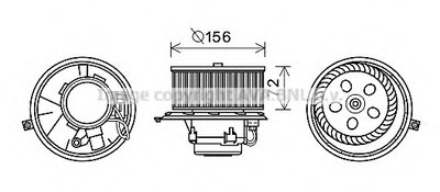 Электродвигатель, вентиляция салона AVA QUALITY COOLING купить