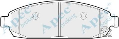 Комплект тормозных колодок, дисковый тормоз APEC braking купить