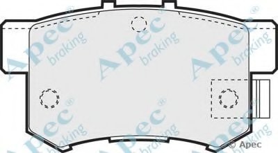 Комплект тормозных колодок, дисковый тормоз APEC braking купить