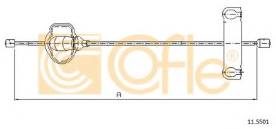 Трос ручного гальма перед. Ford Mondeo 93-00 (270mm)