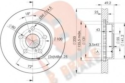 Тормозной диск R BRAKE купить