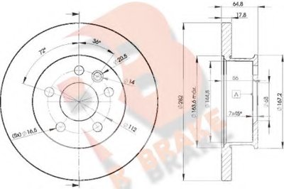 Тормозной диск R BRAKE купить