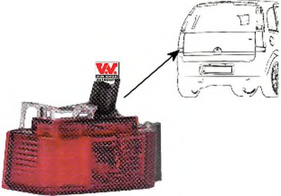Задний противотуманный фонарь; Задний фонарь VAN WEZEL купить