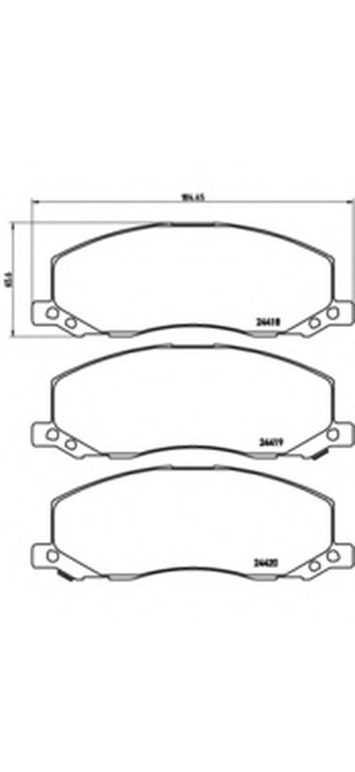 Комплект тормозных колодок, дисковый тормоз BREMBO купить