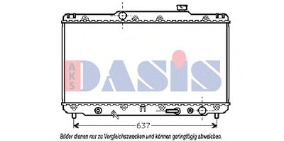 Радиатор, охлаждение двигателя AKS DASIS купить