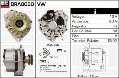 Генератор Remanufactured REMY (Light Duty) DELCO REMY купить