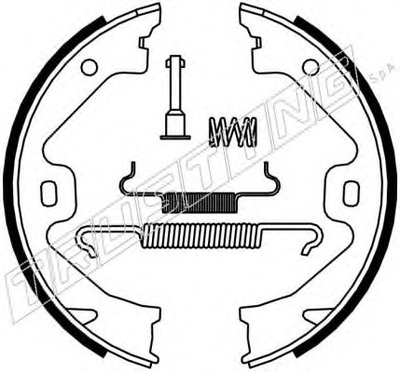 Комплект тормозных колодок, стояночная тормозная система TRUSTING купить