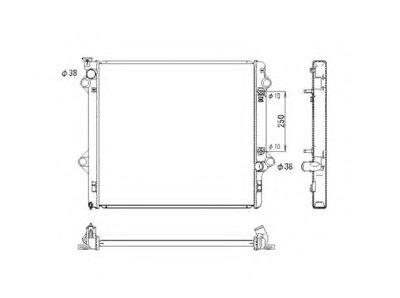 Радиатор, охлаждение двигателя NRF купить