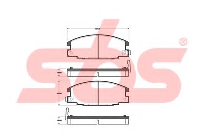 Комплект тормозных колодок, дисковый тормоз sbs купить