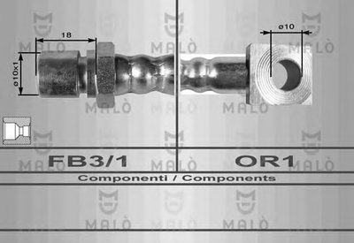 Тормозной шланг MALÒ купить