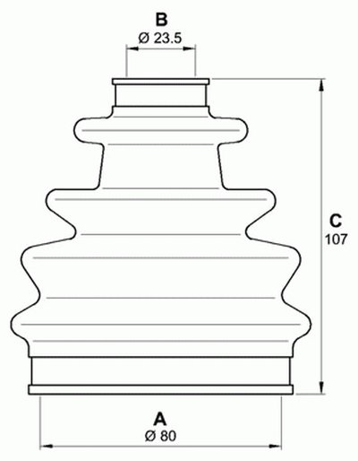 Комплект пылника, приводной вал SPIN OPEN PARTS купить