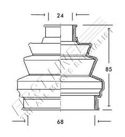 Пыльник, приводной вал FIRST LINE купить