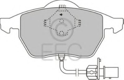 Комплект тормозных колодок, дисковый тормоз EEC купить