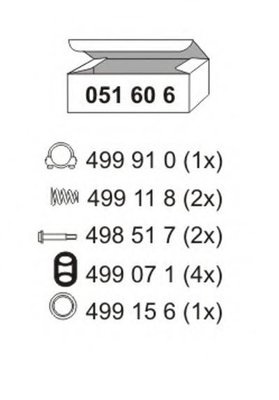 Монтажный комплект, глушитель ERNST купить