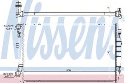 Радиатор, охлаждение двигателя NISSENS купить