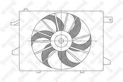 Вентилятор, охлаждение двигателя STELLOX купить