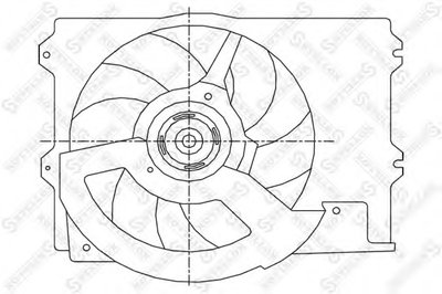 Вентилятор, охлаждение двигателя STELLOX купить