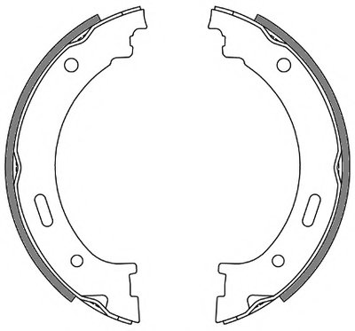 Комплект тормозных колодок, стояночная тормозная система REMSA купить