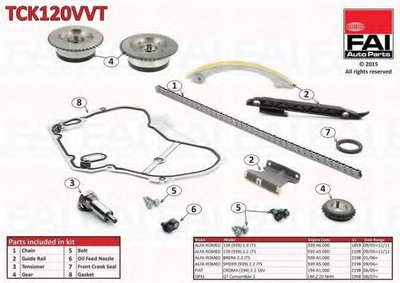 Комплект цепи привода распредвала FAI AutoParts купить