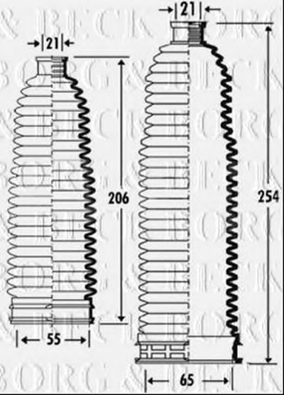 Пыльник, рулевое управление BORG & BECK купить