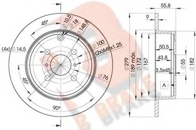 Тормозной диск R BRAKE купить